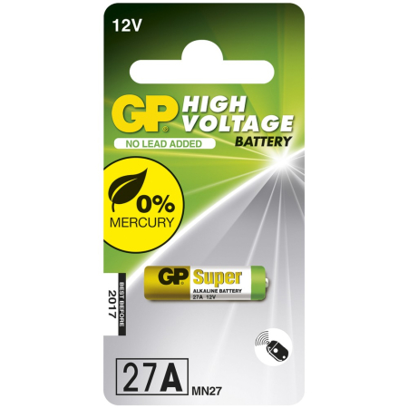 PARISTO 12V 27A SUPER ALKALINE 1KPL GP27A