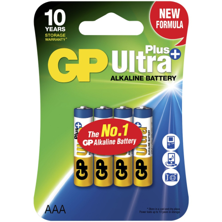 PARISTO 1,5V AAA/LR03 ULTRA+ ALKALINE 4KPL GPLR3UP