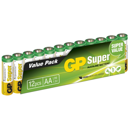 PARISTO 1,5V AA/LR6 SUPER ALKALINE 12KPL GPLR6-12