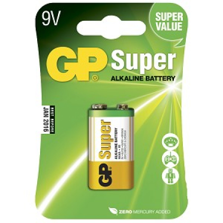 PARISTO 9V 6LF22 SUPER ALKALINE 1KPL GP6LF22